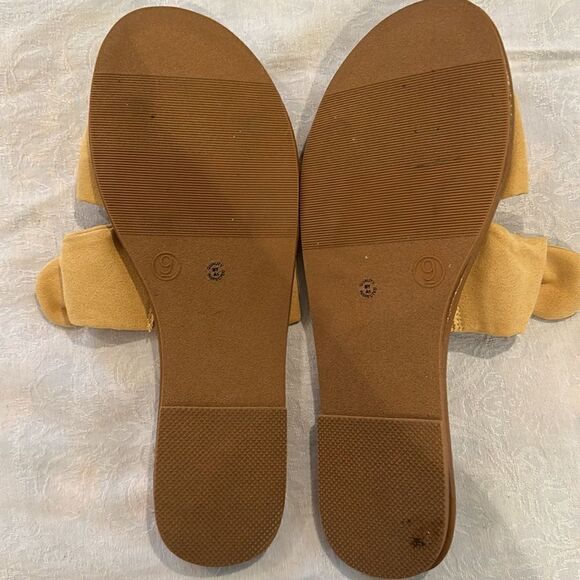 Arizona Jean Co Shoes Sandals Slides Bows Size 9 - Picture 2 of 5